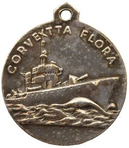 medaglia corvetta flora marina militare italiana nave navigazione uniforme ww - Picture 1 of 3