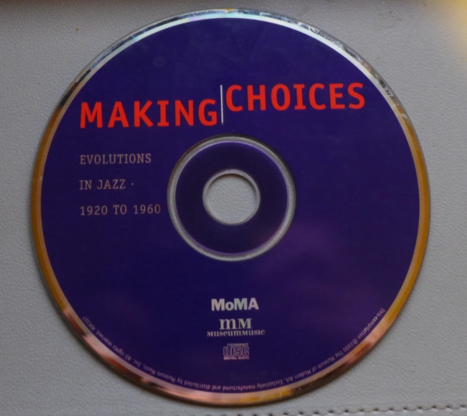 Making Choices: MOMA Evolutions In Jazz 1920-1960 No Case CD Only Free Ship USA Foto 1 de 1
