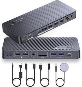 AV Access Dockingstation Dual Monitor für Laptop & Desktop, KVM Switch 2 - Bild 1 von 8