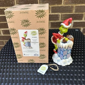 *SELTENER FUND* Jim Shore The Grinch Climbing In Chimney Figur 6004066 Dr. Seuss - Bild 1 von 10