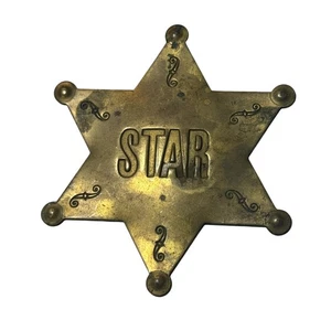 Brass Metal Sigmound Inc 1978 Lowell Star Shaped Badge Souvenir Pin - Picture 1 of 3