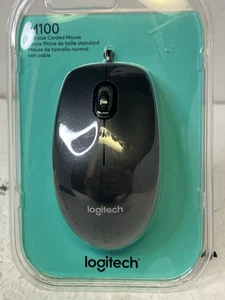 Logitech M100 Mouse - Corded USB Mouse Sealed Package. - Picture 1 of 3