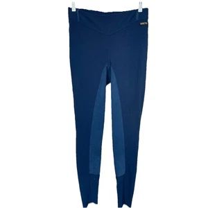 Kerrits Equestrian Leggings Breeches Womens Large Blue Full Seat Riding Pants - Picture 1 of 11