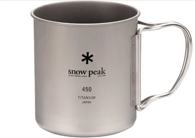 Taza aislante de titanio doble pared snow peak 450 ml ligera 450 - NUEVA Foto 1 de 4