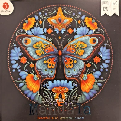 Mandala Malbuch für Erwachsene 128 Motive 25x25 cm Premium Ausmalbuch Entspannen - Bild 1 von 4