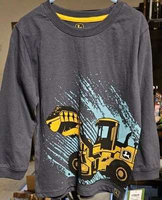 New With Tags John Deere Kids Shirt Size 5 Front End Loader - Image 1 of 4