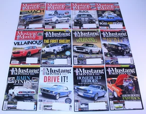 Mustang Month 5.0 Magazine Lot Bundle 2015 Complete Year Set Full 12 Car Issues - Picture 1 of 22