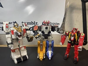 VINTAGE Bandai Power Rangers Dino Megazord Thunderzord Tigerzord 1991 1994 LESEN! - Bild 1 von 24