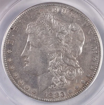 1883-S Morgan Silver Dollar - ANACS EF45 Details  - Image 1 of 3