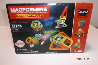 NEW IN SEALED BOX-MAGFORMERS-SPACE WOW SET-AGES 3 & UP-3D BRAIN TRAINING - Image 1 of 4