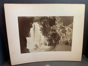 Victorian 8x10" Cabinet Photo, Bois de Boulogne La Grotte, Paris, France, Grotto - Picture 1 of 3