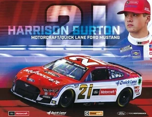 2022 HARRISON BURTON "MOTORCRAFT CORRECTED VERSION" #21 NASCAR CUP POSTKARTE - Bild 1 von 2
