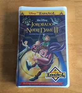 El Jorobado De Notre Dame II Walt Disney Espanol VHS Clamshell Factory Sealed - Picture 1 of 2