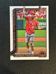 2025 Topps Jayson Tatum #FP-5 St. Louis Cardinals FIRST PITCH - Picture 1 of 1