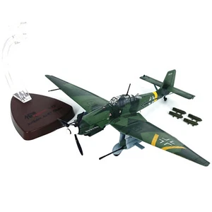 1/72 Scale 16.2cm Diecast Alloy German Stuka JU-87G2 Attack Plane Military Model - Picture 1 of 21
