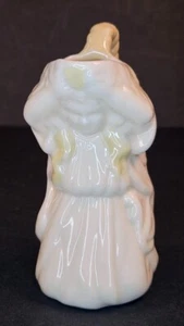 Belleek Creamer Angel Figural Made in Ireland White and Yellow - Picture 1 of 6
