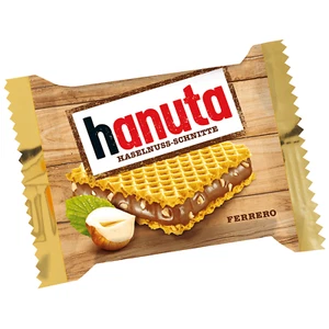 HANUTA - WAFER CON CREMA ALLA NOCCIOLA - LIMITED EDITION FERRERO - Picture 1 of 2