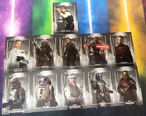 Lote de 11 tarjetas Topps Star Wars Masterwork 2020 base #5 Han Solo etc. - Imagen 1 de 1