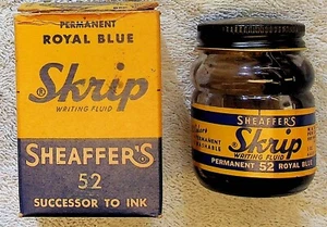 Botella de tinta Sheaffer's Skrip con caja #52 Royal Blue Iowa 2 OZ - Imagen 1 de 6