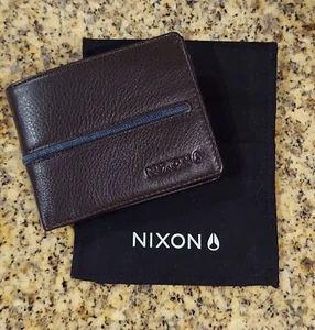 Nixon Mens Leather Wallet Coastal ARG Brown. Brand New With Tags And Dust Bag - Picture 1 of 2