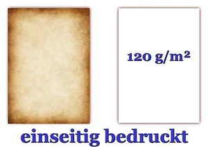 100 Blatt DIN A4 Briefpapier Motivpapier Urkundenpapier 120g/m² Druck einseitig - Bild 1 von 1