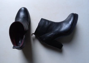 Marc O Polo Stiefelette Ankle Boots schwarz Echt Leder Gr 38,5 Orig guter Zustan - Bild 1 von 4