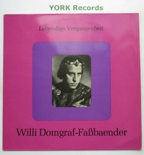 LV 41 - WILLI DOMGRAF-FASSBAENDER - Ex Con LP Record Lebendige Vergangenheit