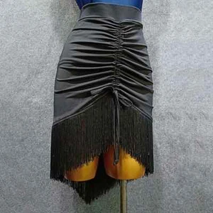 New Latin Dance Dress Women Tassel Latin Dance Skirt Belly Dancing Performamnce - Picture 1 of 15