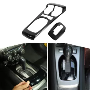 Cubierta interior del panel de cambio de marchas para Chevy Camaro 2010-15 accesorios negros - Imagen 1 de 12