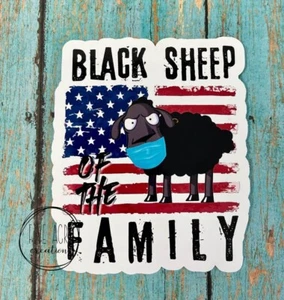 Funny Sticker - Car Decal - Water bottle sticker - laptop decal - Black Sheep - Picture 1 of 5