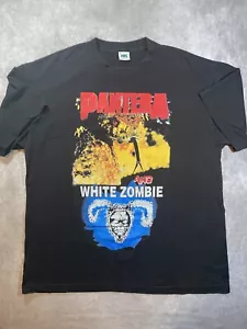 Rare Vintage 1996 Pantera White Zombie Tour Shirt Size XL Rock Metal - Picture 1 of 11