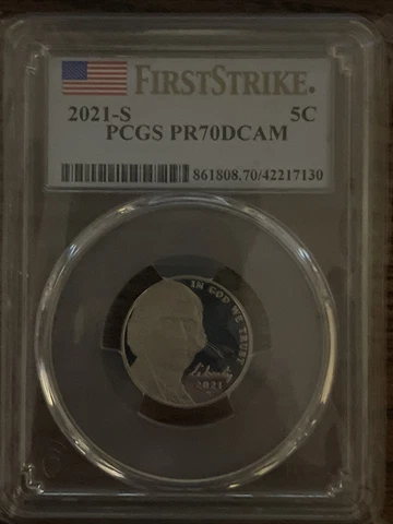 2021 S 5c FIRST STRIKE PR 70DCAM ONLY 200 GRADED PR70 DCAM Cover