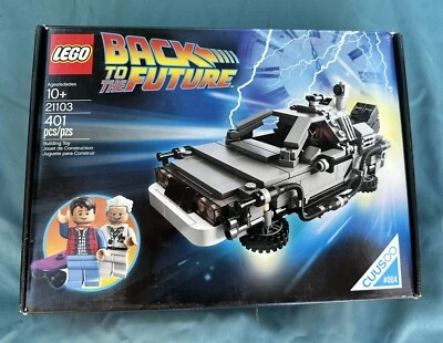 LEGO 21103 Back to the Future DeLorean Doc Brown Marty McFly | Pre-Owned - Image 1 of 2