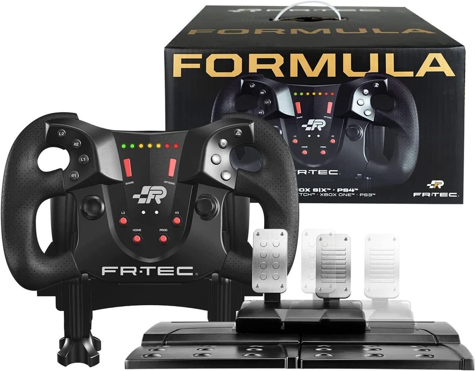 Volante de carreras con Pedales FR-TEC FORMULA WHEEL Multiplataforma