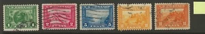 US Scott #397-#400A USED F/VF Pan Pacific Perf 12 Set, solid! 1 - Picture 1 of 2