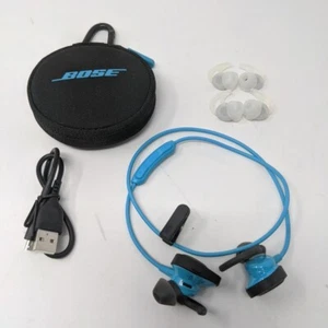 Bose SoundSport Wireless In-Ear Bluetooth Headphones, Noise Cancellation, Aqua - Picture 1 of 9