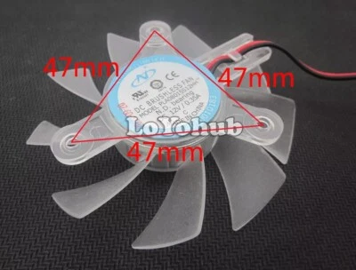Power Logic PLA08015S12HH Graphics card Fan 12V 0.35A 75mm 2-Pin P/N:14010010183 - Image 1 of 3