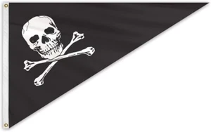 AGAS Pennant Arco Pirata - Bandiera Barca Nautica 10x15 pollici - Bandiere Arco - Nylon 200D - Foto 1 di 1