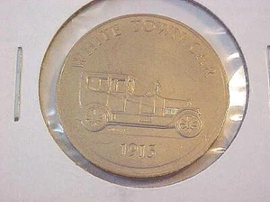 1969 Franklin Mint Commemorative Car Token 1915 White Town Car - Picture 1 of 2