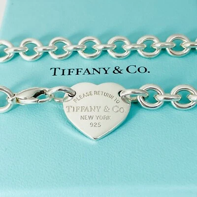 Collar Gargantilla 16.5" Please Return to Tiffany Etiqueta Corazón Centro de Nueva York Corazón Foto 1 de 4