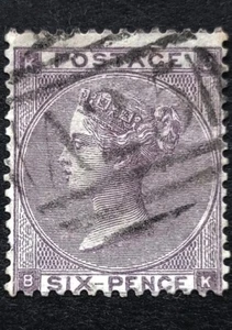 GB Queen Victoria 6d SG.83 Used Pmk. Malta A25 Well Centred Good Perforation VF - Picture 1 of 3