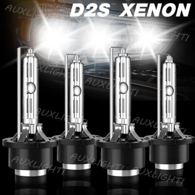 4PCS D2S 35W 6000K HID Xenon Replacement Low/High Beam Headlight Lamp Bulb White - Image 1 of 4
