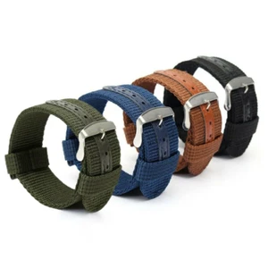 22mm Military Canvas Nylon Strap Band For Seiko Watch SKX007 SKX009 SKX173 - Picture 1 of 10