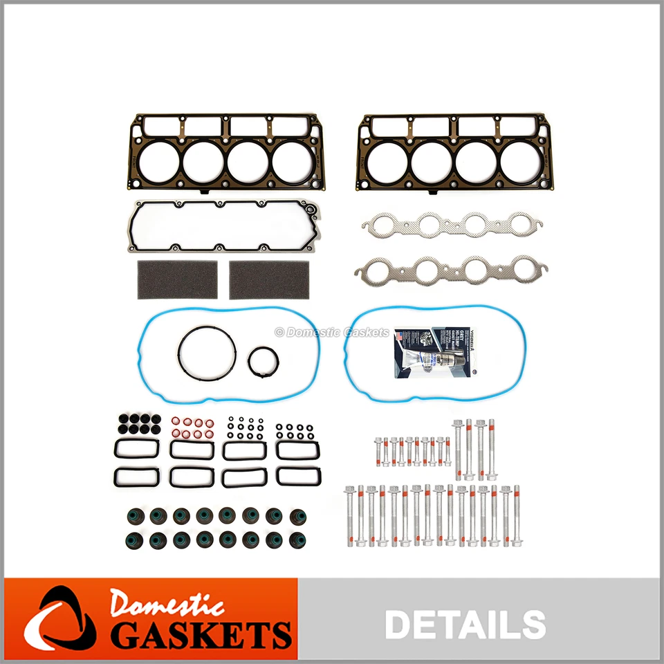 Комплект болтов с прокладкой головки подходит для 05–07 Cadillac Chevrolet Corvette CTS Pontiac GTO 6.0 - Изображение 1 из 4