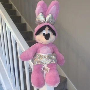 Disney Store Minnie Mouse Easter Bunny Lovely Condition 19 Inch - Picture 1 of 5