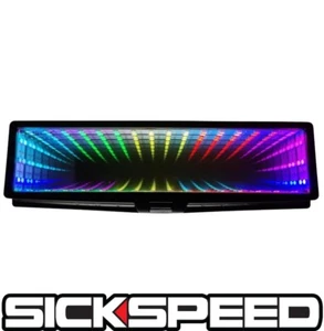 SICKSPEED RGB GALAXY MIRROR LED LIGHT CLIP-ON REAR VIEW WINK REARVIEW - Picture 1 of 1