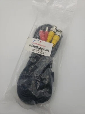 CCTV Cable Security Camera Siamese Wire BNC DC Power Video White Black Lot  - Image 1 of 2