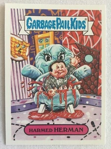 Garbage Pail Kids Topps 2018 Sticker We Hate The ‘80s TV Harmed Herman 3b - Picture 1 of 2