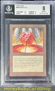 MTG Limited Edition Alpha 1993 Mana Vault BGS 8.0 NM/MT Old School 93/94 - Picture 1 of 6