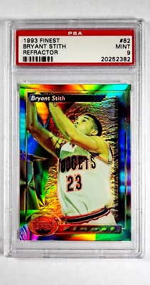 1993 1993-94 Topps Finest Refractor #82 Bryant Stith PSA 9 Only 3 Graded Higher - Image 1 of 3